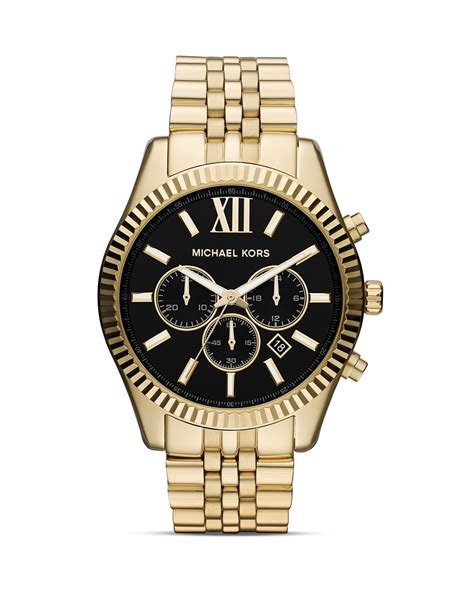 michael kors gold mens watch cheap|michael kors lexington men's watch.